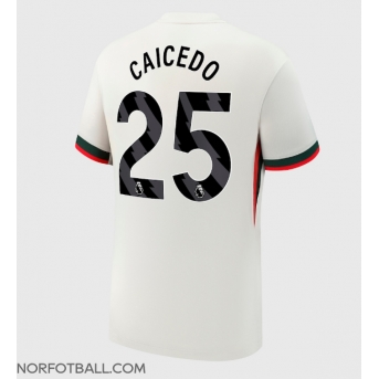 Billige Fotballdrakt Chelsea Moises Caicedo #25 Replika Bortedrakt 2025-26 Kortermet